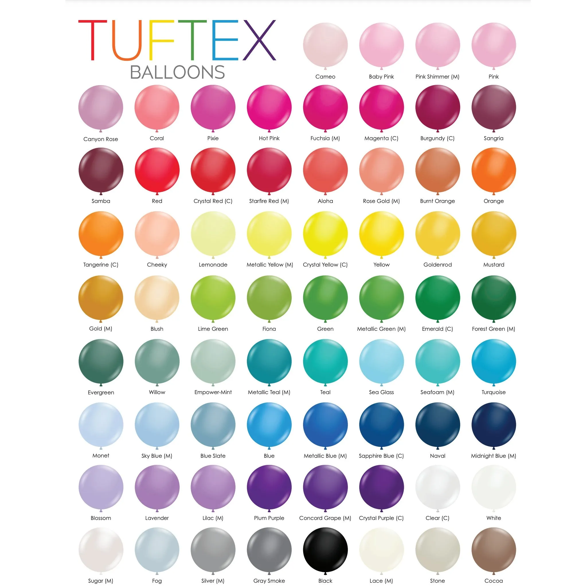 24 INCH | Tuftex Latex Balloons | Each