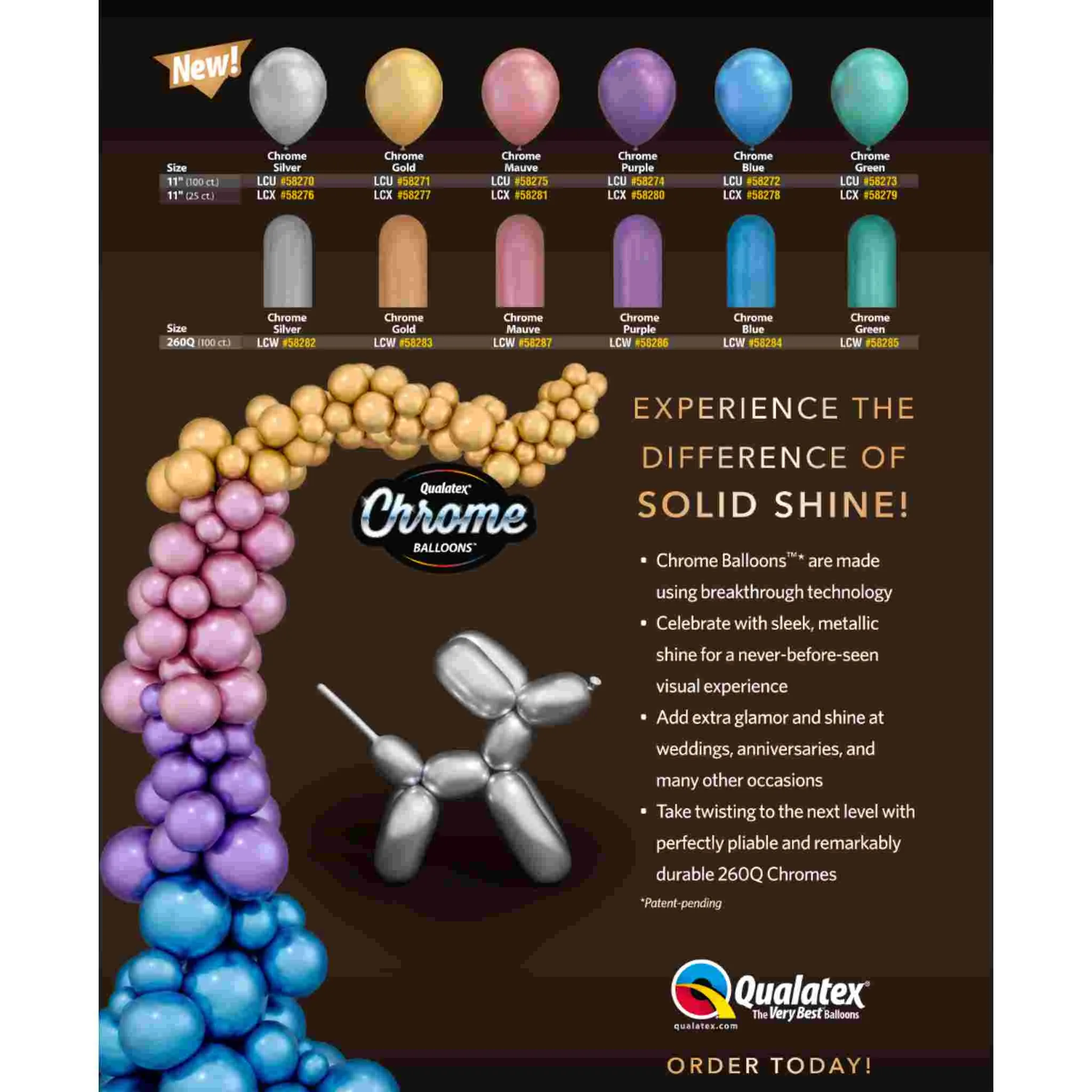 5 INCH | Qualatex Latex Balloons | Package 10
