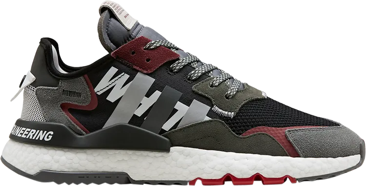 Adidas White Mountaineering x Nite Jogger 'Grey Four' Sneakers, Black