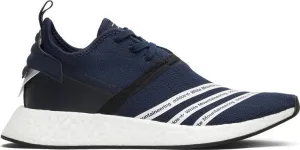 Adidas White Mountaineering x NMD R2 PK 'Collegiate Navy' Sneakers, Blue