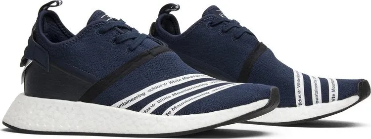 Adidas White Mountaineering x NMD R2 PK 'Collegiate Navy' Sneakers, Blue