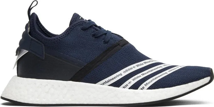 Adidas White Mountaineering x NMD R2 PK 'Collegiate Navy' Sneakers, Blue