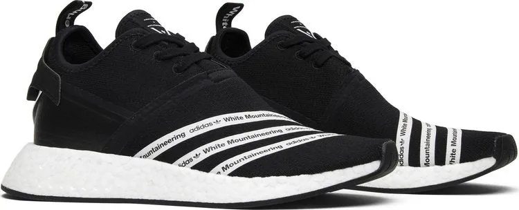 Adidas White Mountaineering x NMD_R2 PK 'Black' sneakers, black