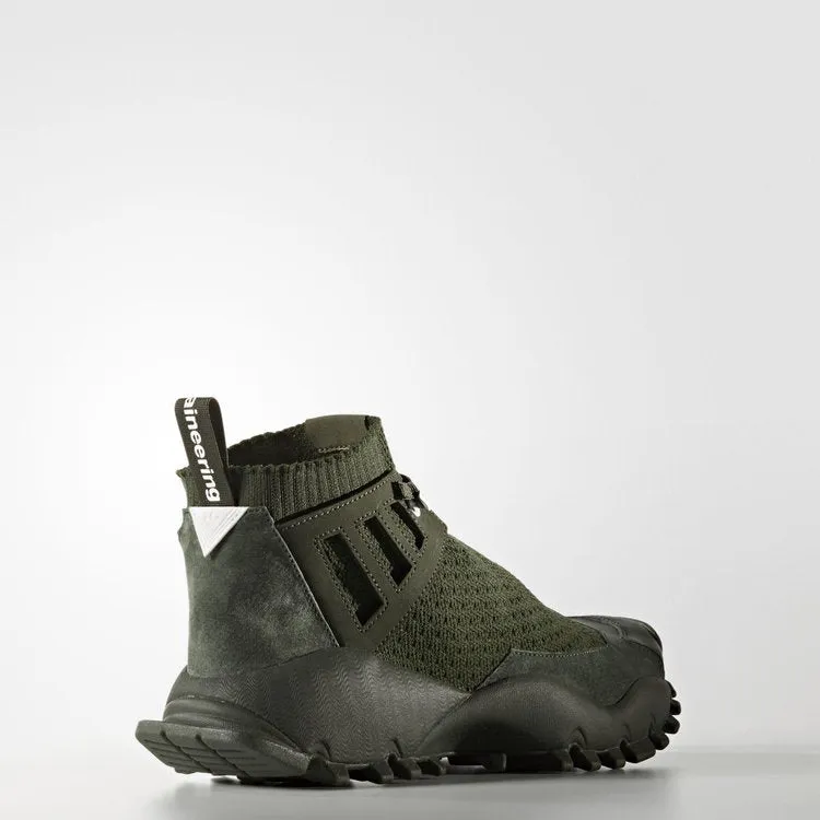 Adidas White Mountaineering x Seeulater Alledo Primeknit 'Olive' Sneakers, Green