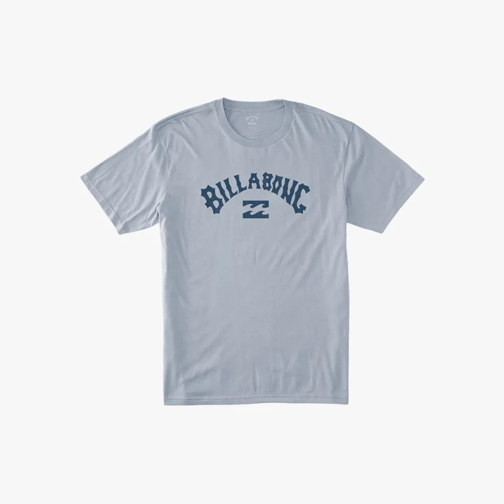 Billabong Boys Arch Wave Short Sleeve Tee Washed Blue