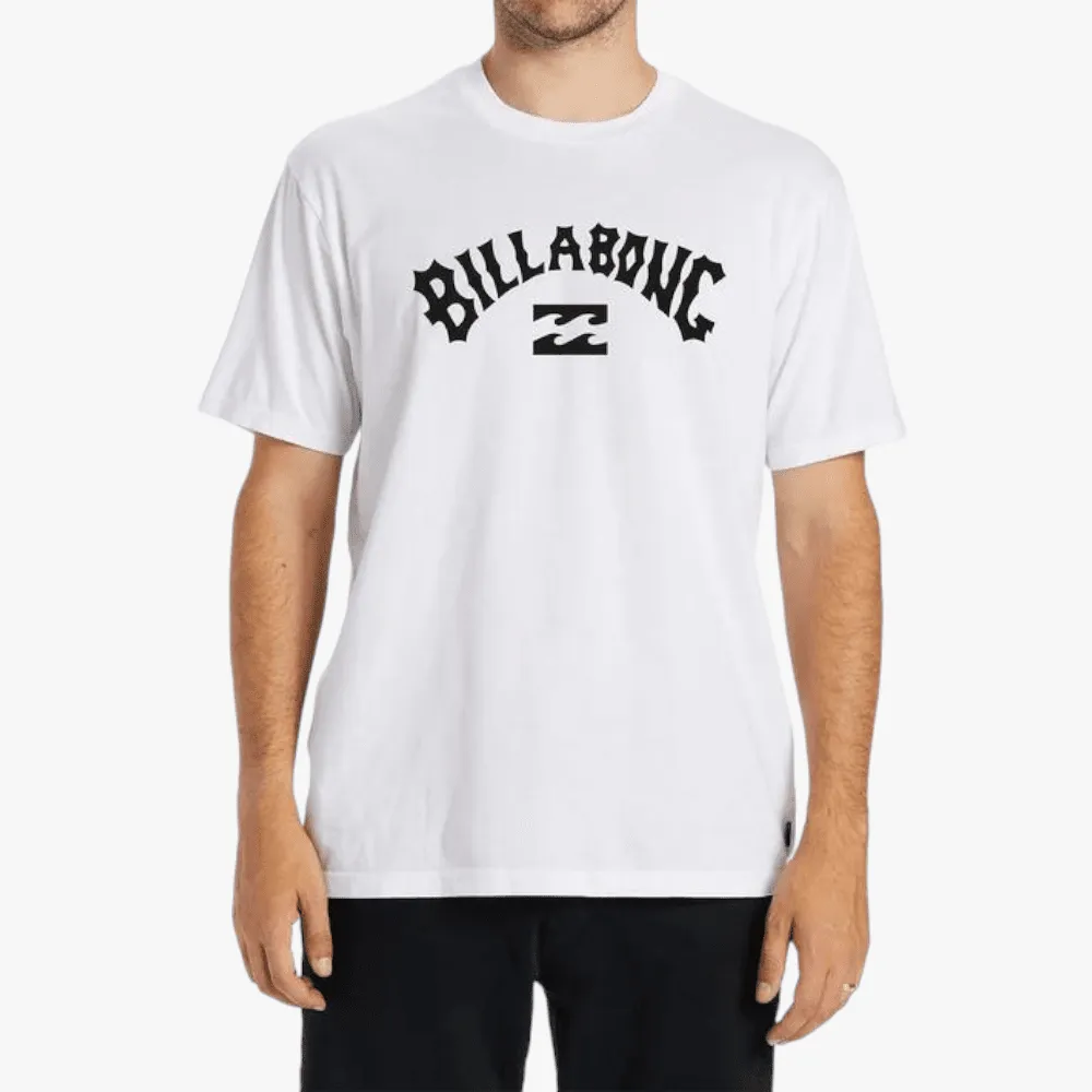 Billabong Mens Arch Wave Short Sleeve Tee White
