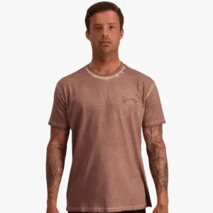 Billabong Mens Oily Arch Short Sleeve Tee Bark