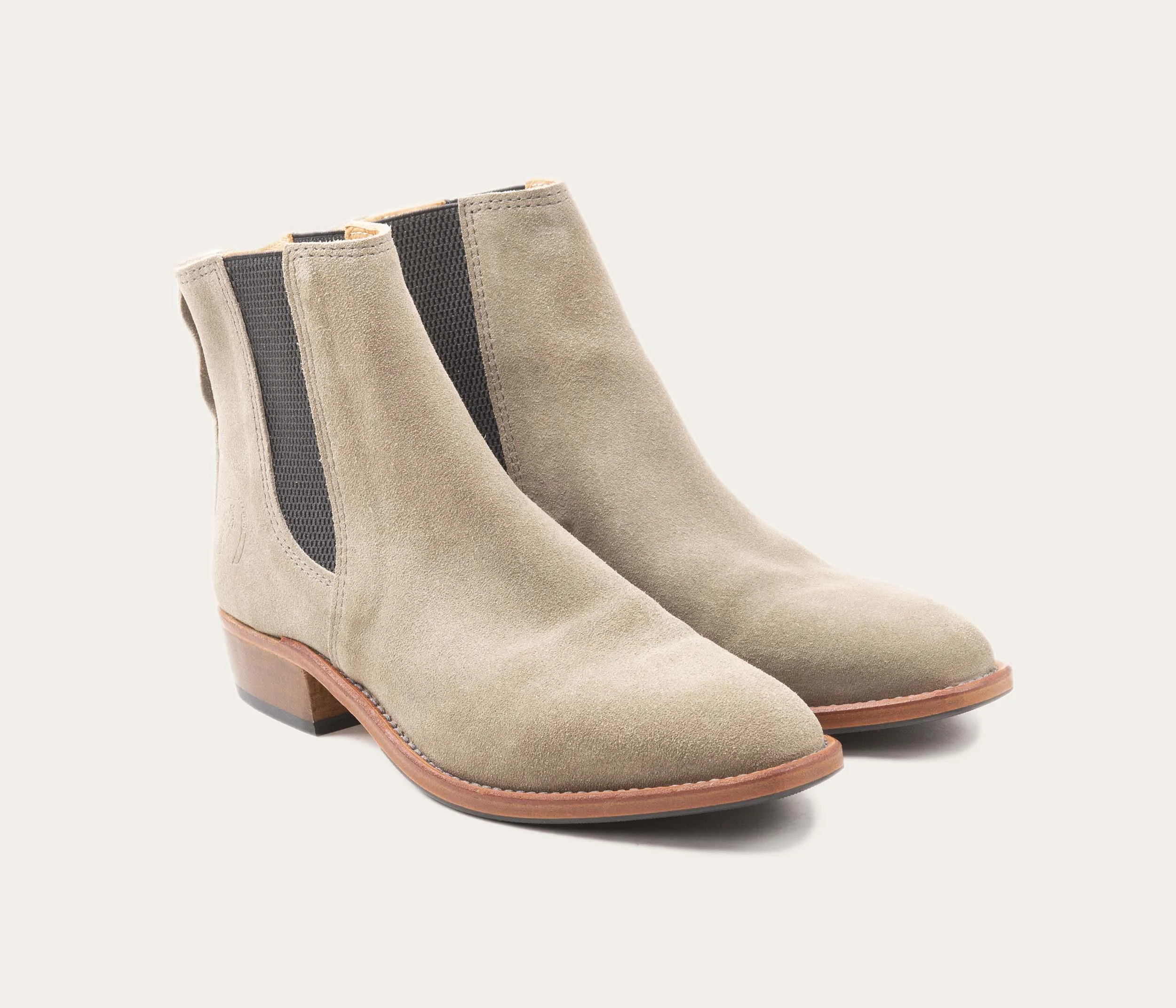 Béline Paris Gray Velvet Ankle Boot - Low Price