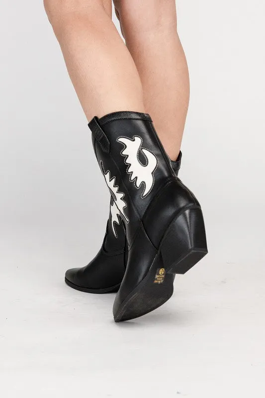Bohemian Giga Western High Ankle Boots