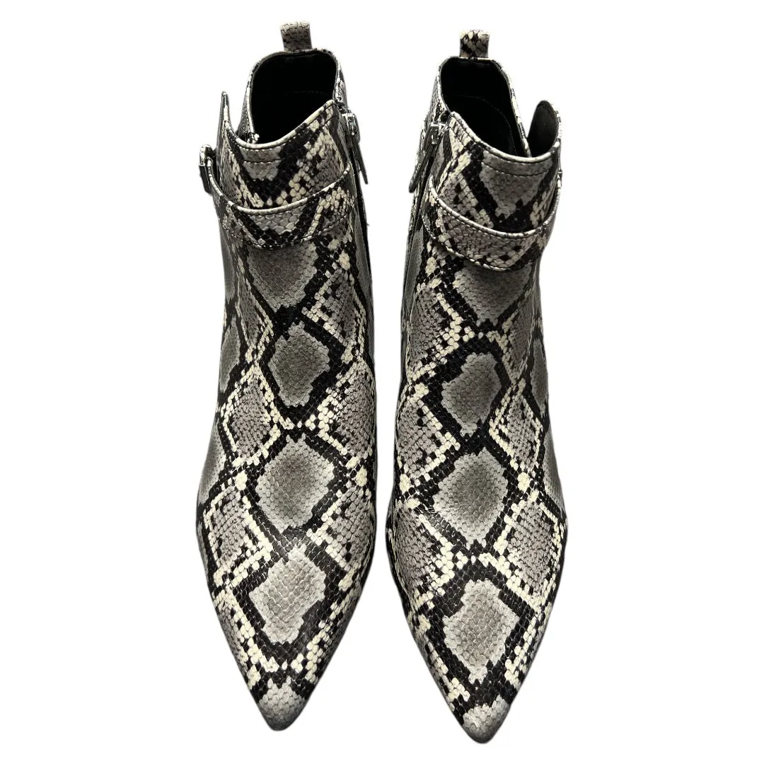 Boots Ankle Heels By Circus By Sam Edelman In Snakeskin Print, Size: 10