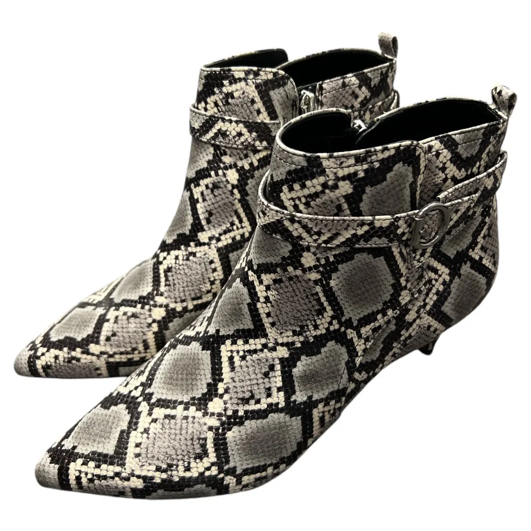 Boots Ankle Heels By Circus By Sam Edelman In Snakeskin Print, Size: 10