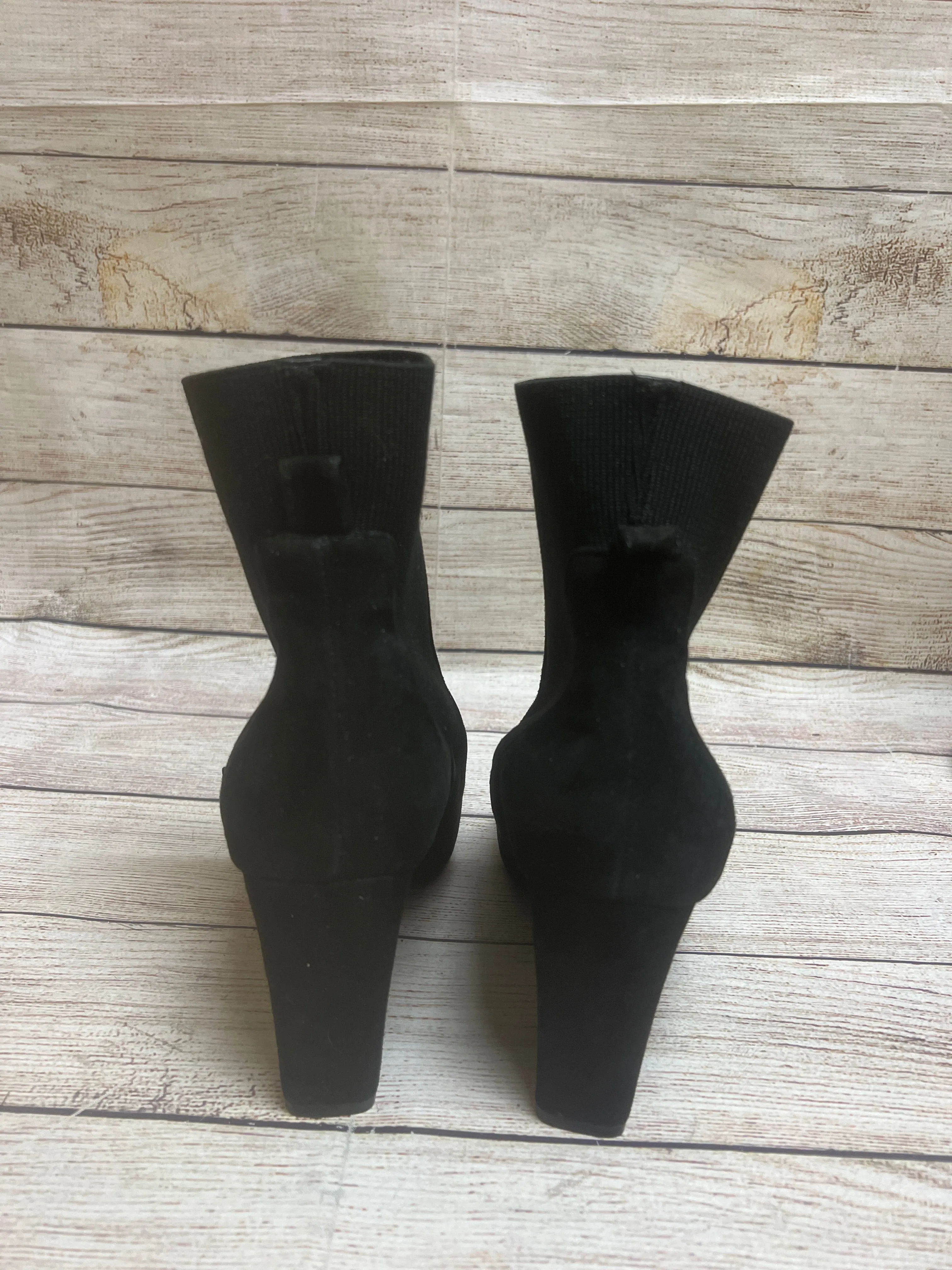 Boots Ankle Heels By Steve Madden In Black, Size: 7