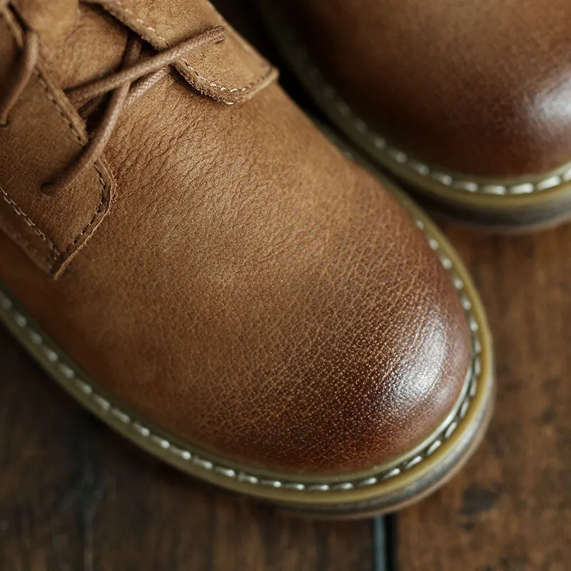 British Laced Zipper Martin Boots | Gift Shoes
