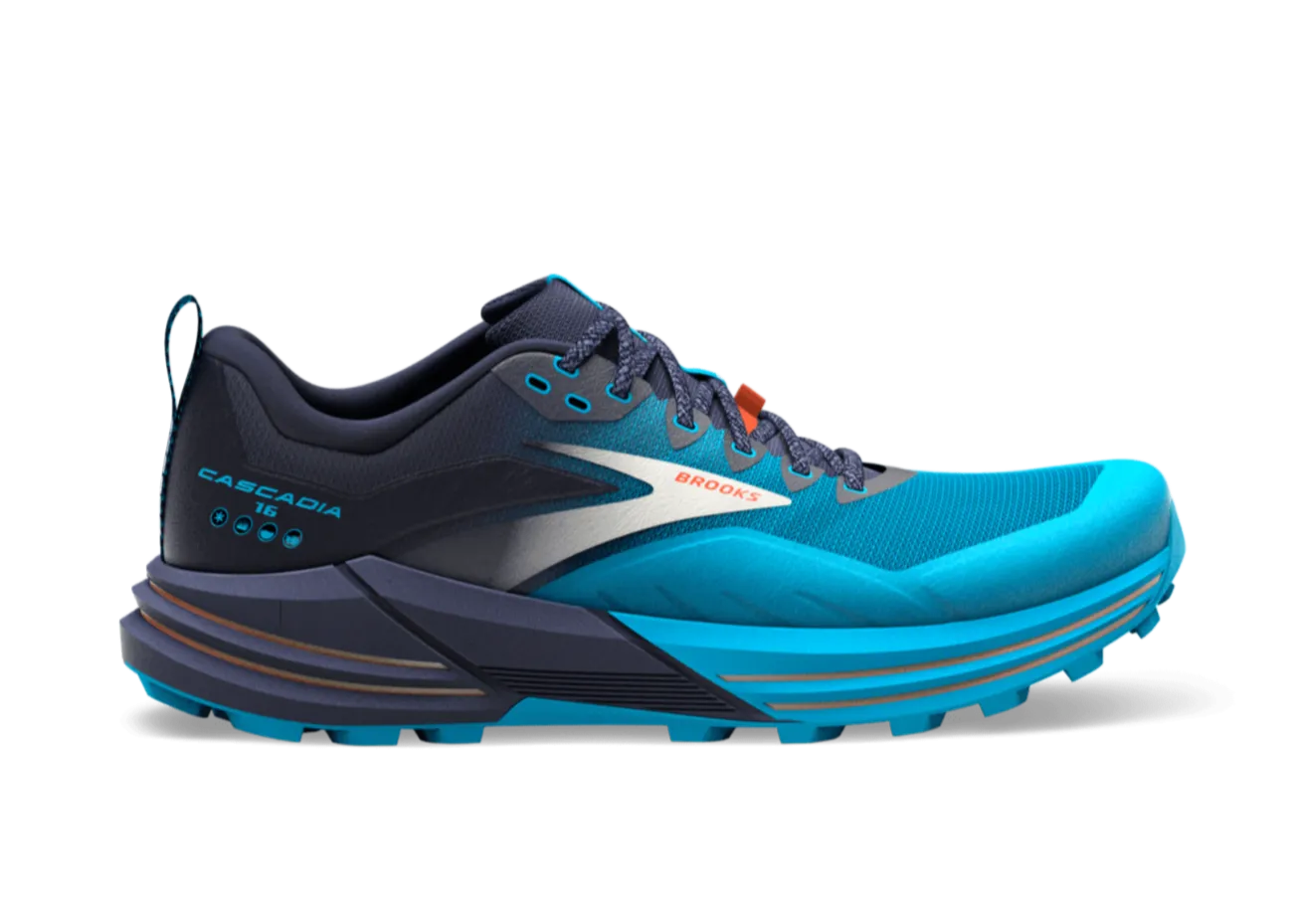 Brooks Cascadia 16 (D Width) - Peacoat/Atomic Blue (Mens)