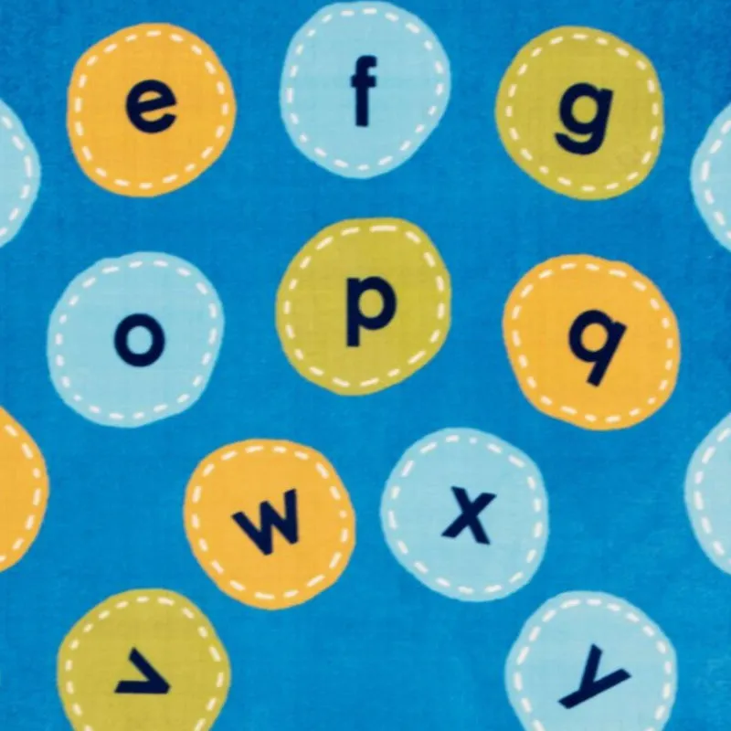 Calming Colors Arch Alphabet Seating Rug
