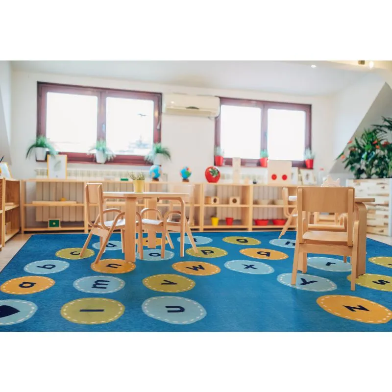 Calming Colors Arch Alphabet Seating Rug