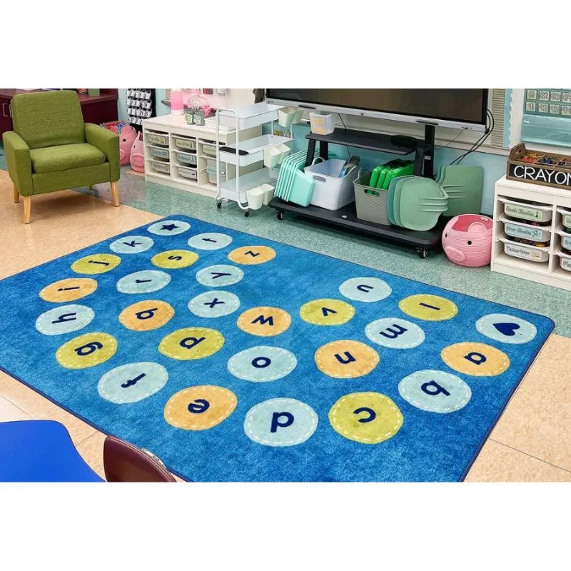 Calming Colors Arch Alphabet Seating Rug