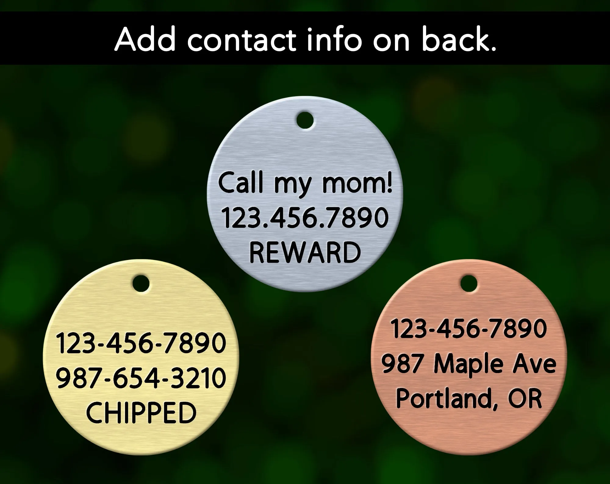 Camping Dog Tag