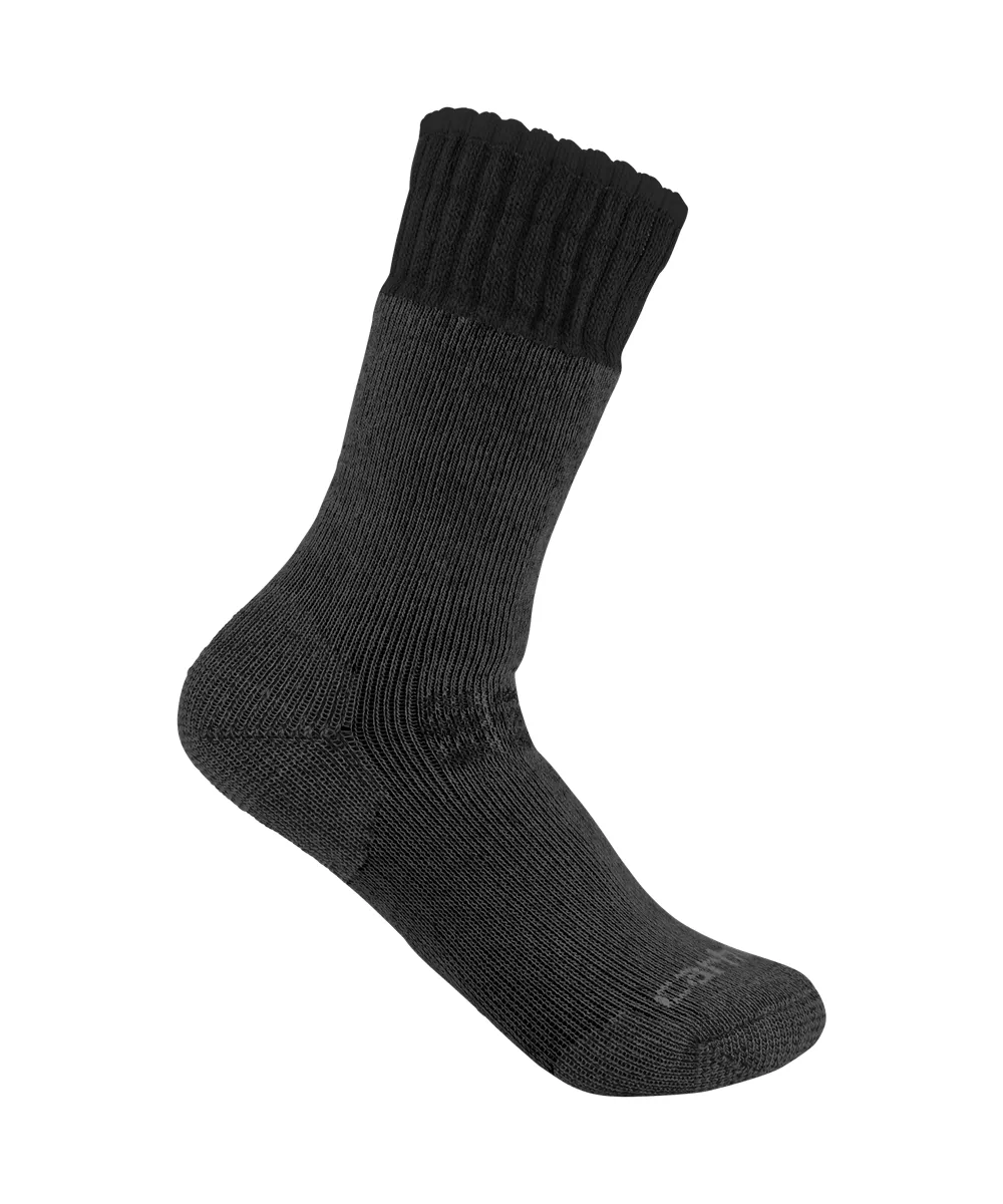 Carhartt Men's Heavyweight Wool Blend Boot Socks - Black
