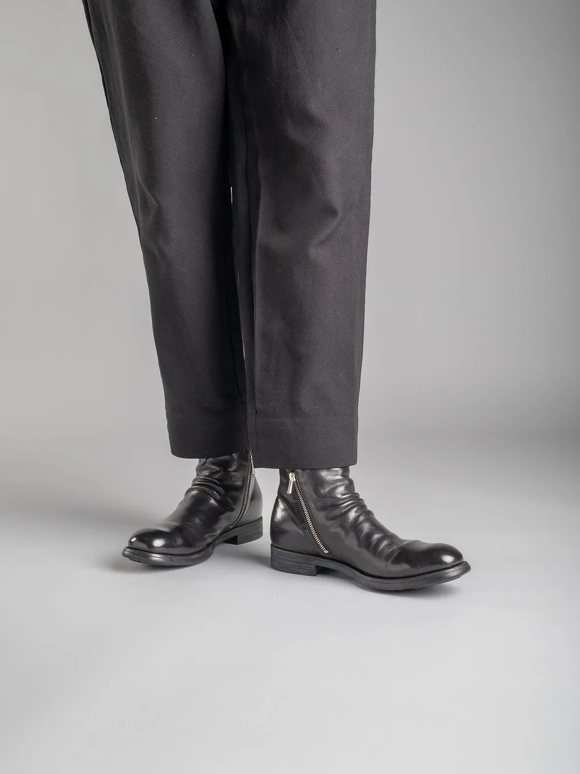 CHRONICLE 042 - Black Leather Ankle Boots