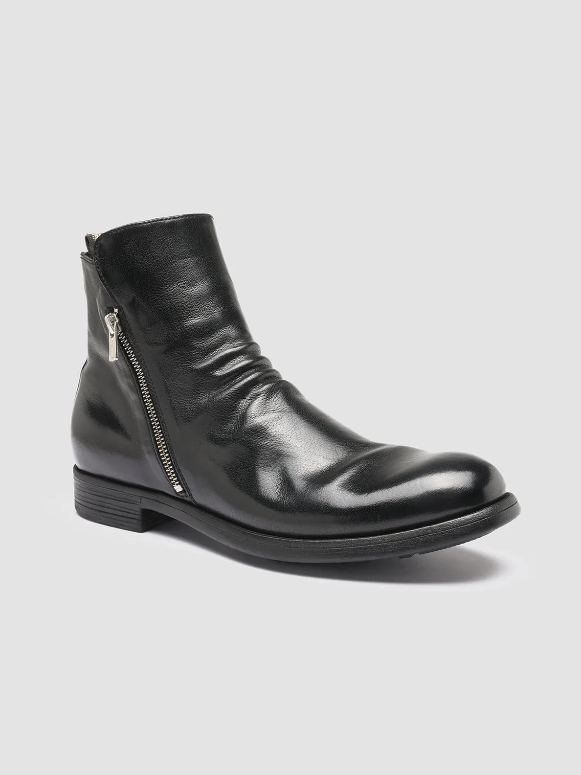 CHRONICLE 042 - Black Leather Ankle Boots