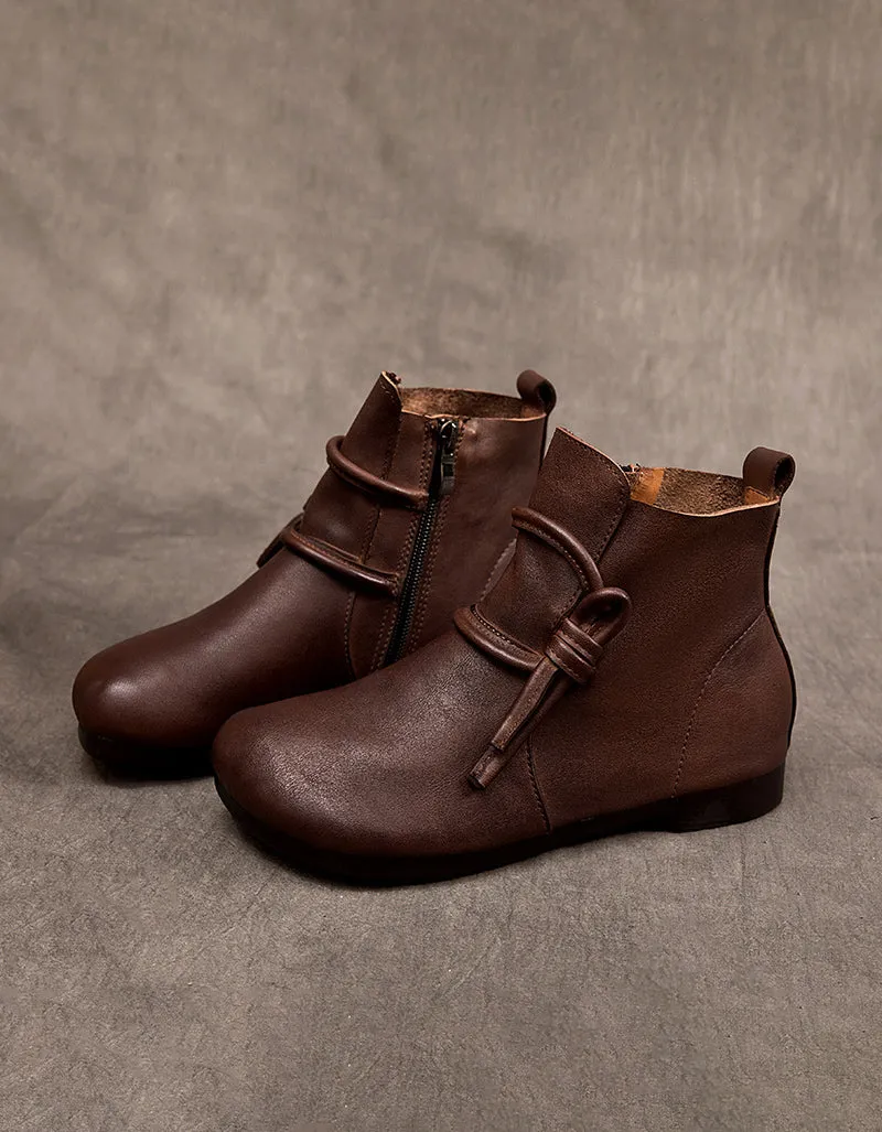 Comfortable Handmade Leather Retro Boots