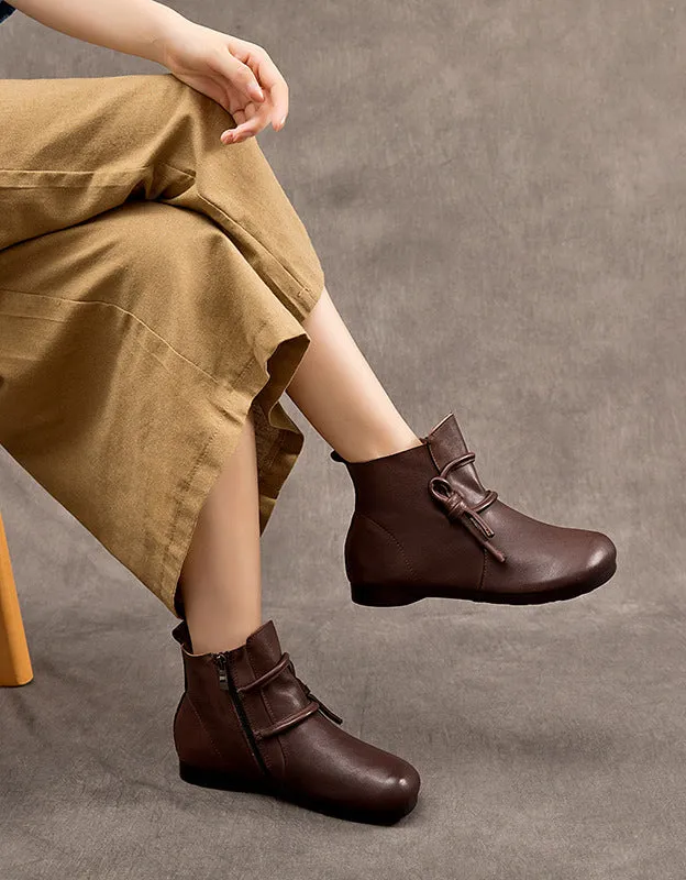 Comfortable Handmade Leather Retro Boots