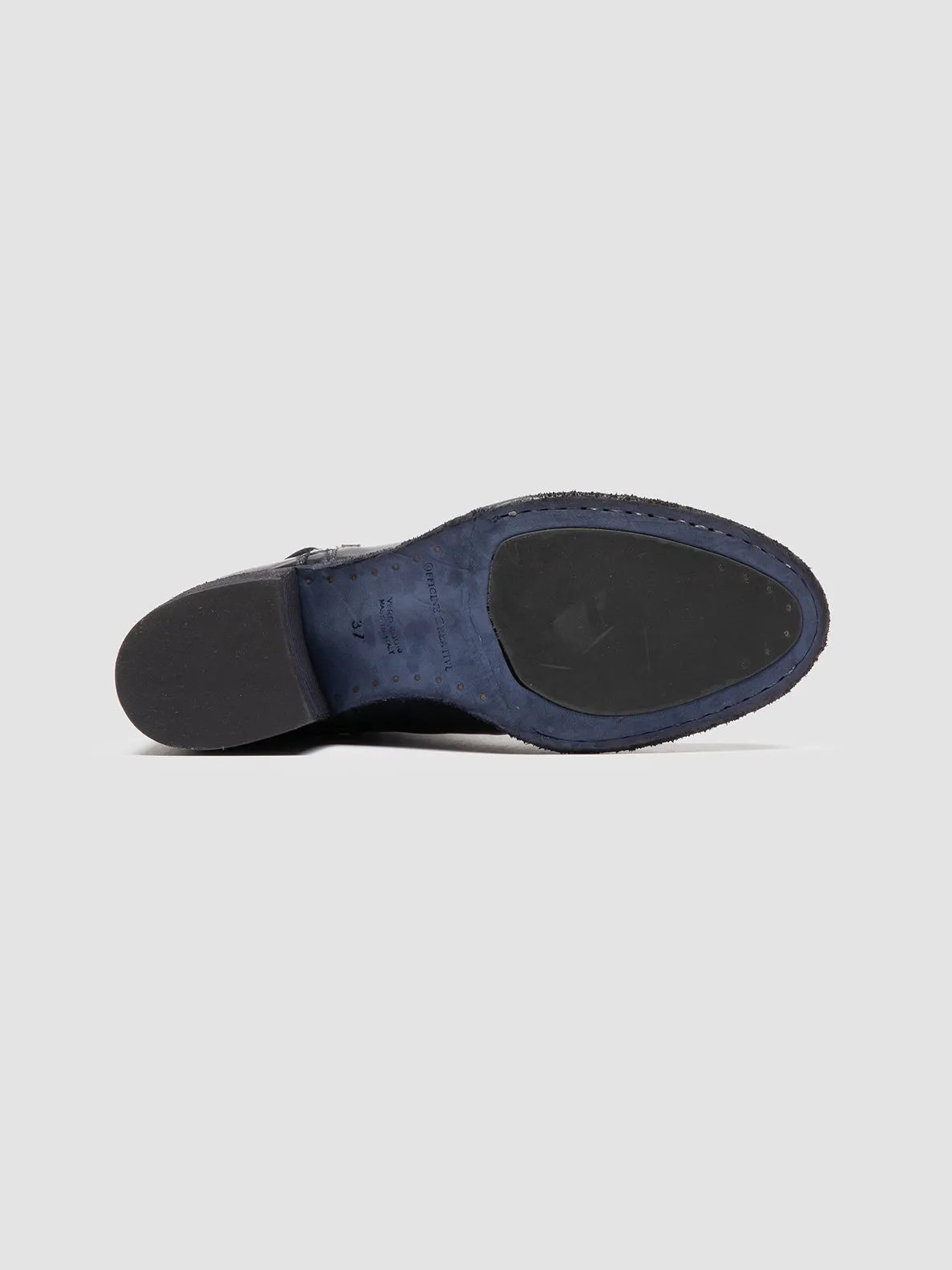 DENNER 103 - Blue Leather Ankle Boots