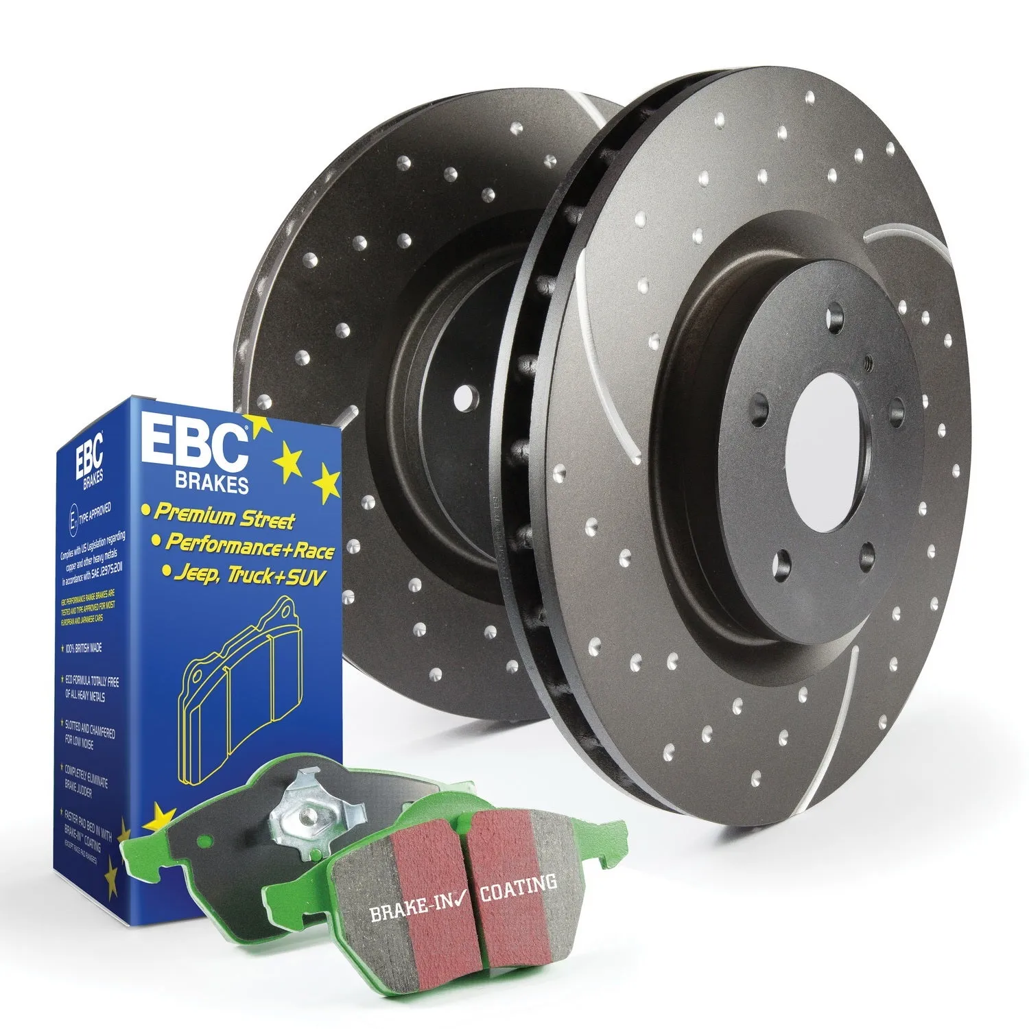 EBC Brakes S10KF1137 S10 Kits Greenstuff 2000 and GD Rotors