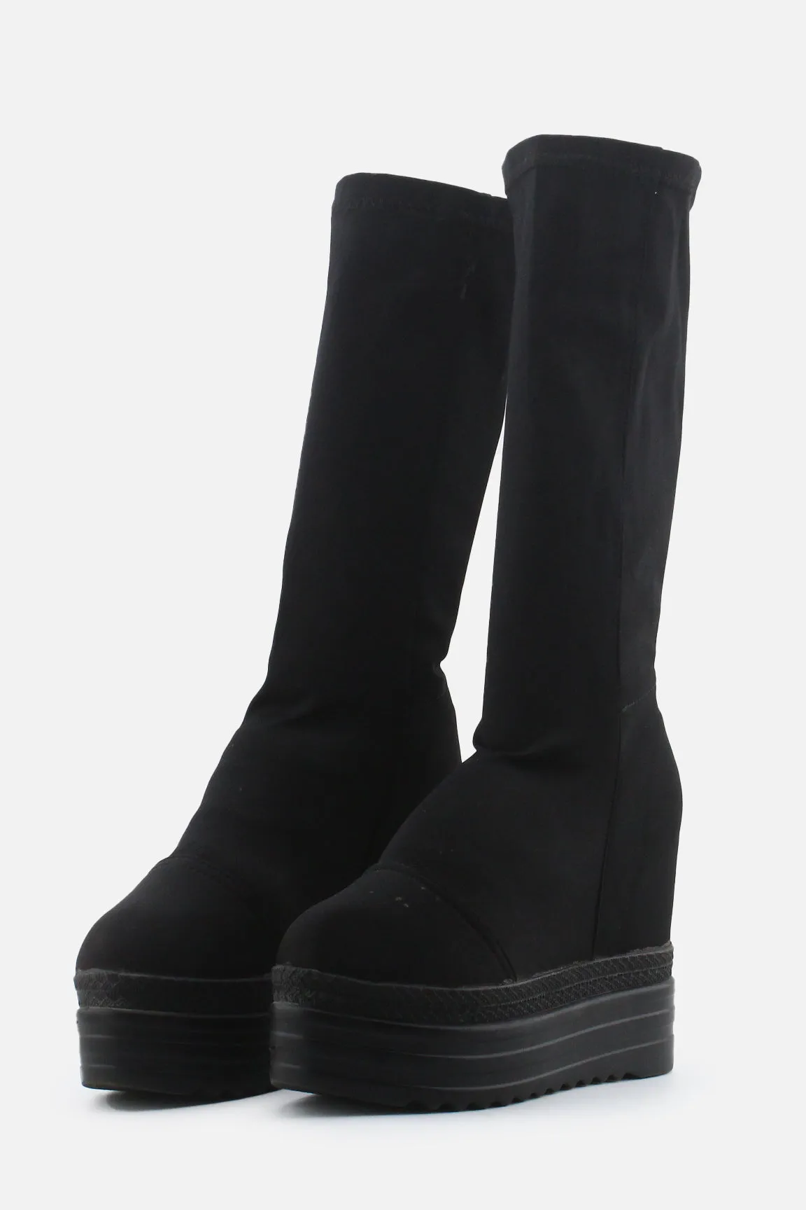 European Brand Wedge Ankle Boots | Textile