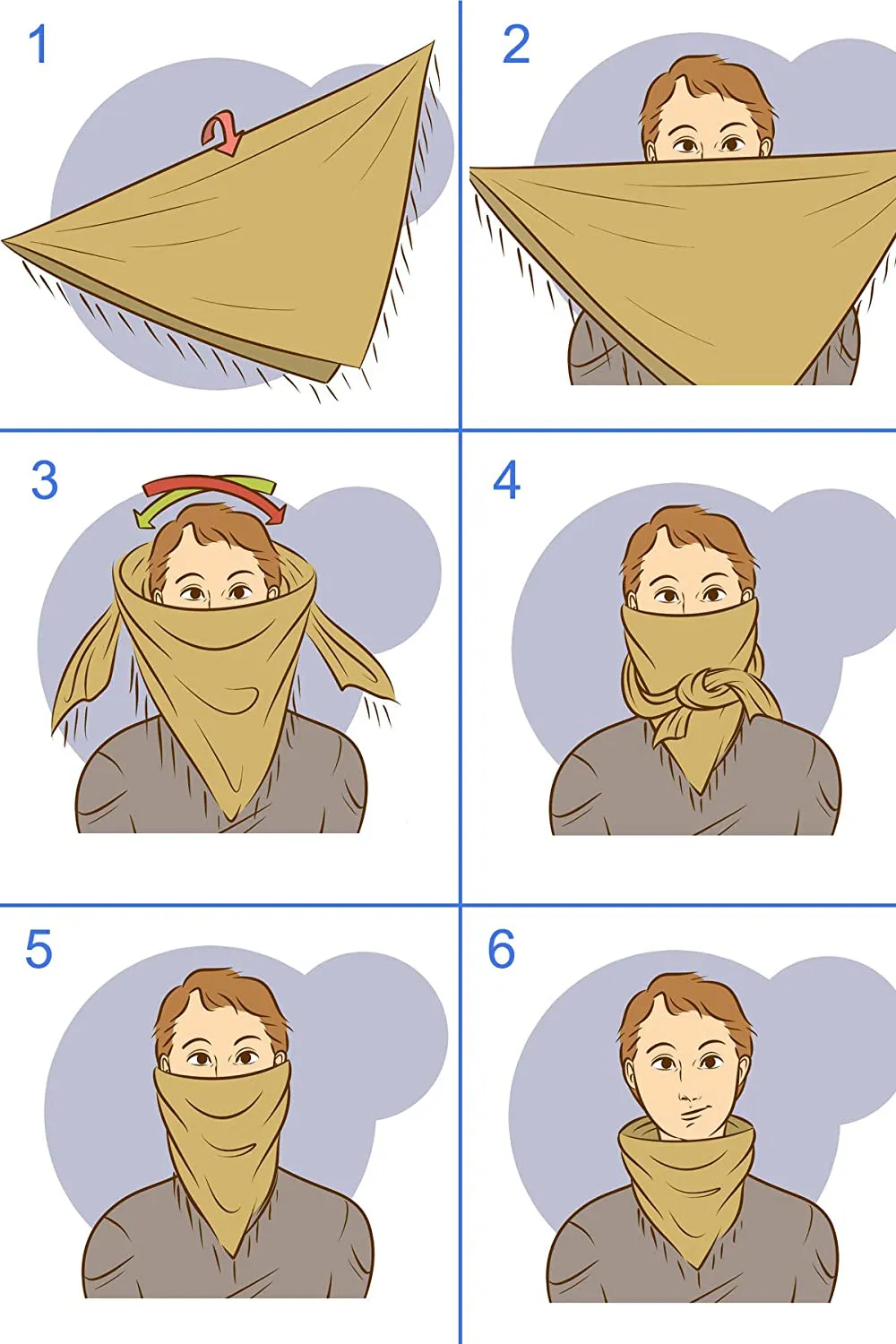 Explore Land Cotton Shemagh Tactical Desert Scarf Wrap