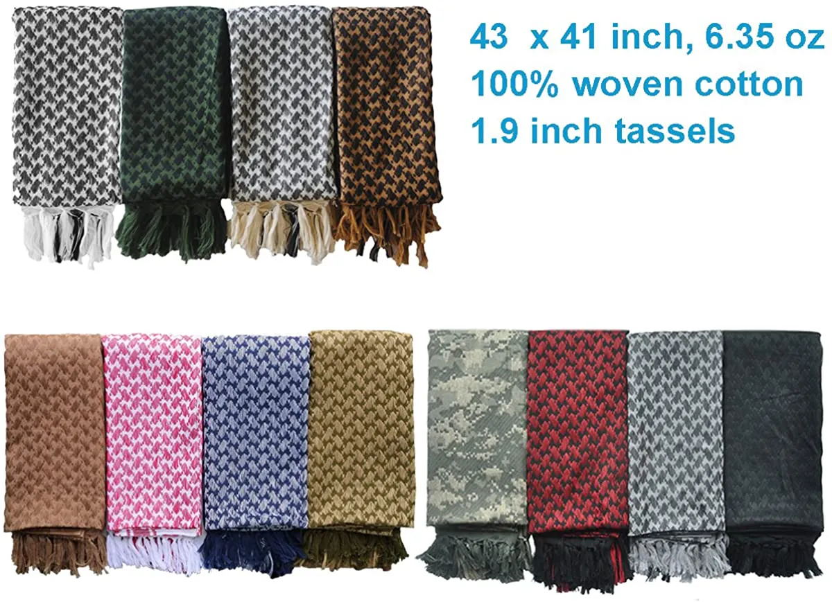 Explore Land Cotton Shemagh Tactical Desert Scarf Wrap