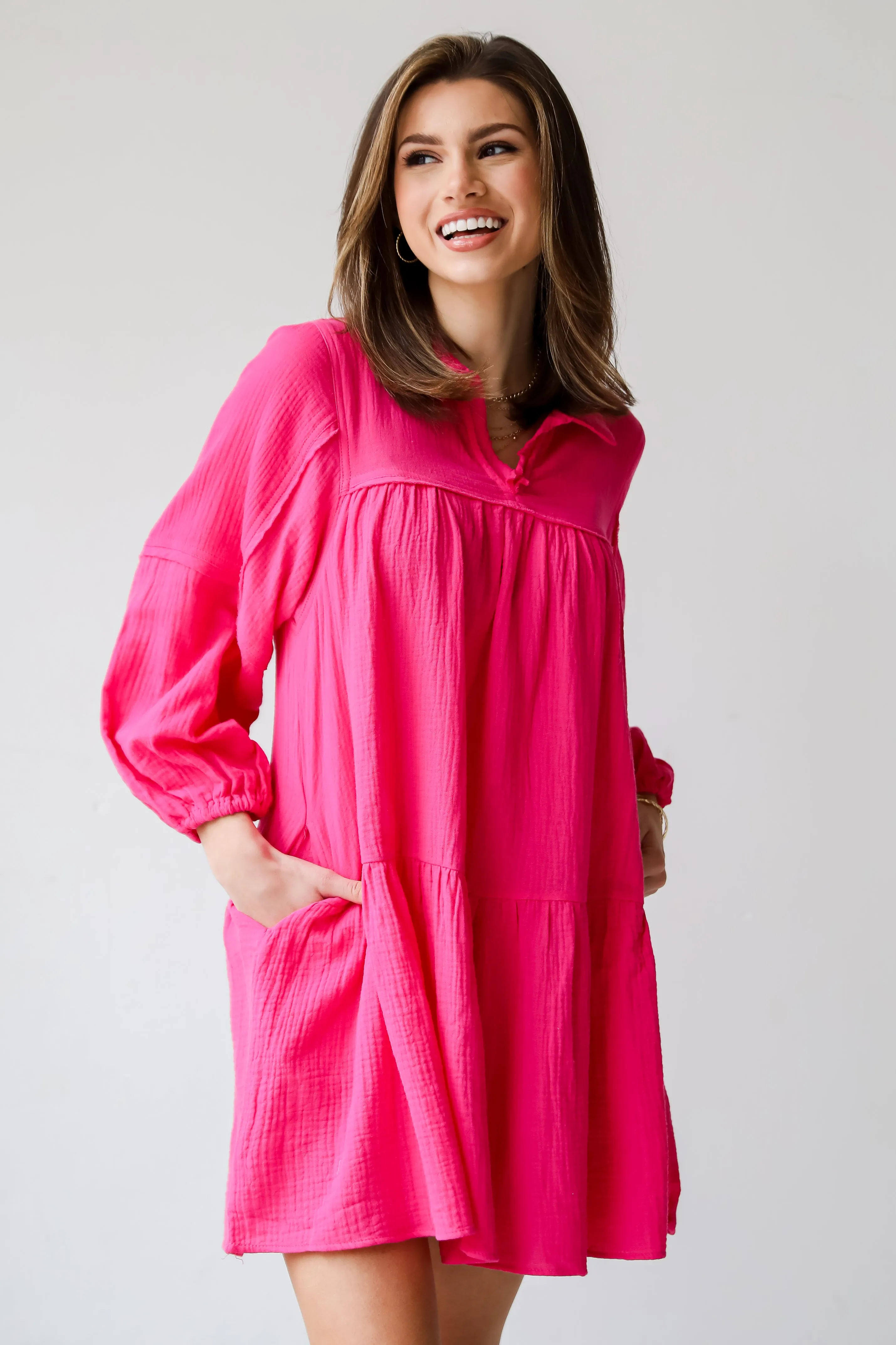 FINAL SALE - Modern Direction Linen Mini Dress