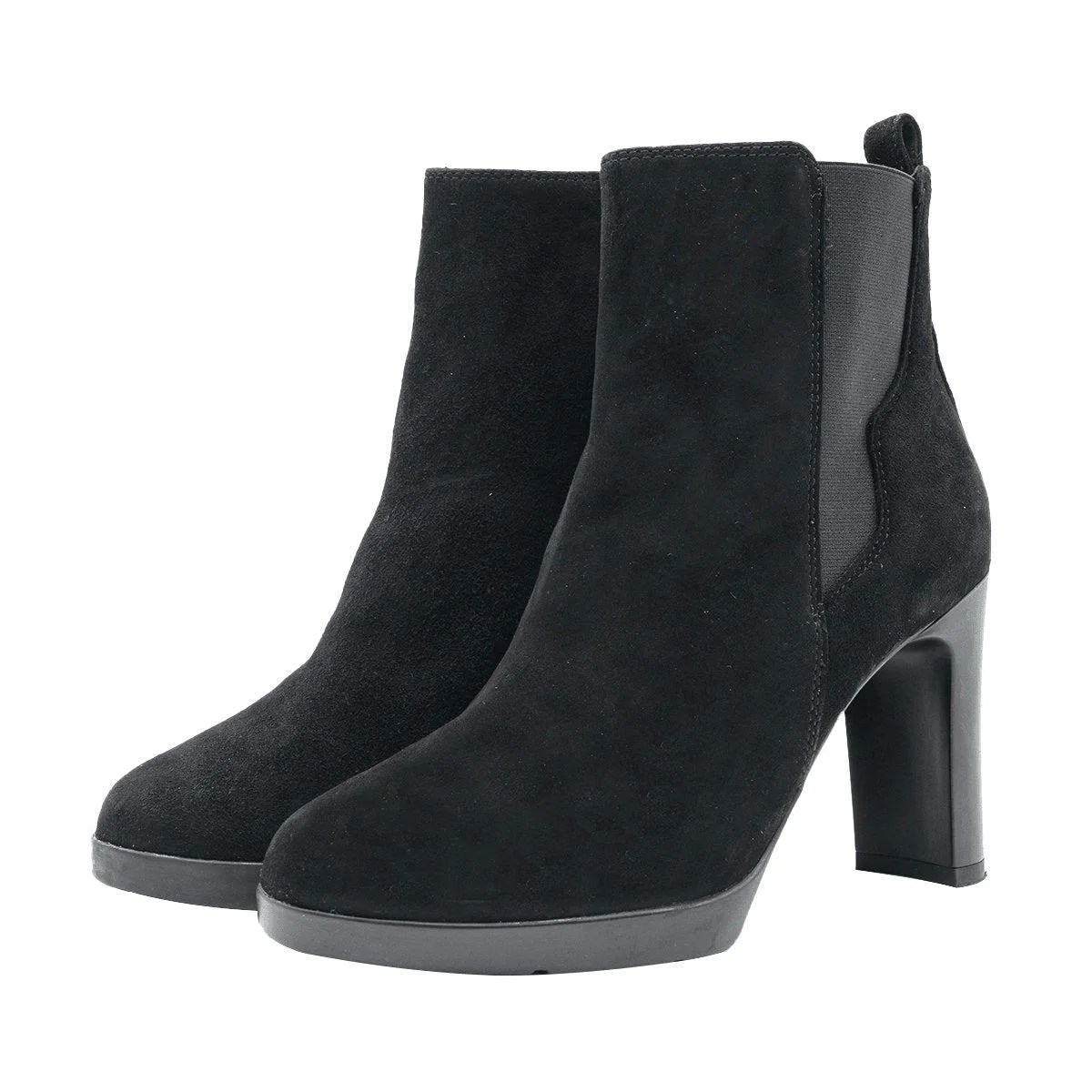 Geox Annya Ankle Boots Suede Black Colour For Women