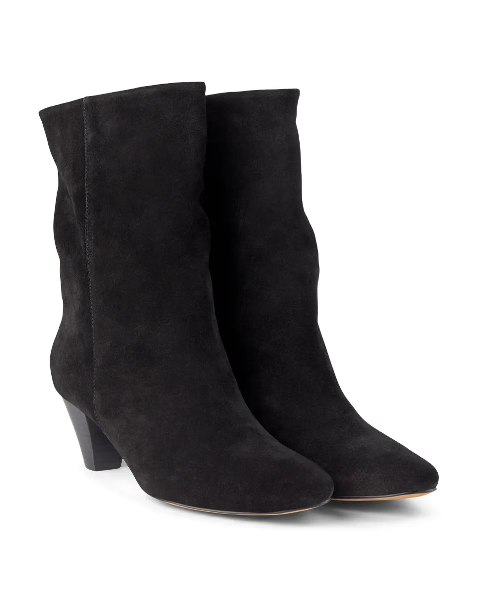 Gita Suede Boot - BLACK
