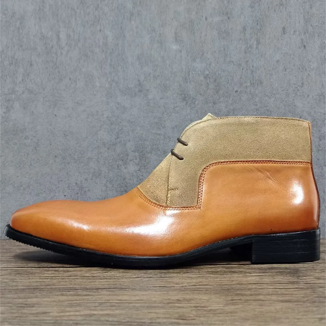 GlideNoble Genuine Leather Ankle Boots