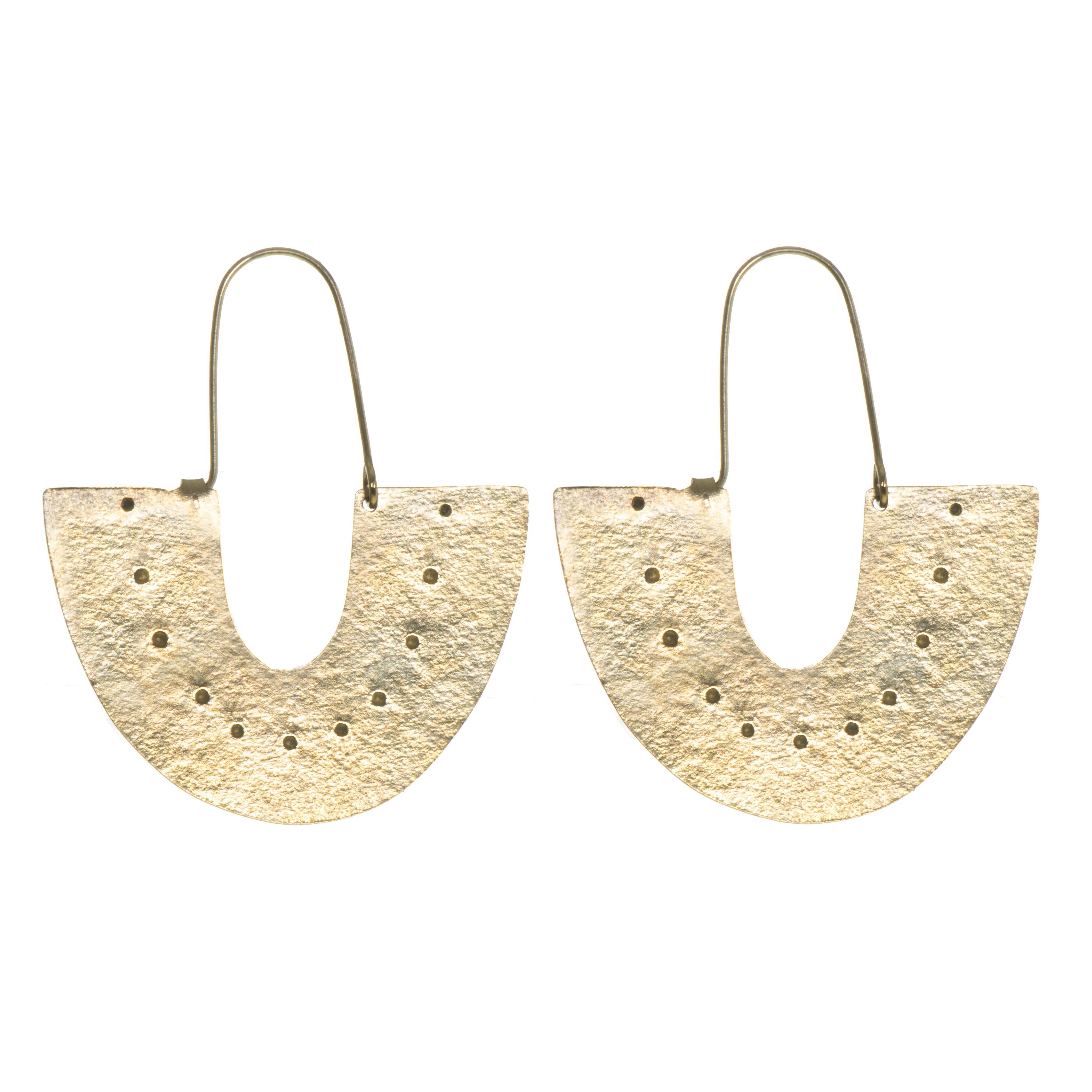 Inca Arch Hoop Earrings
