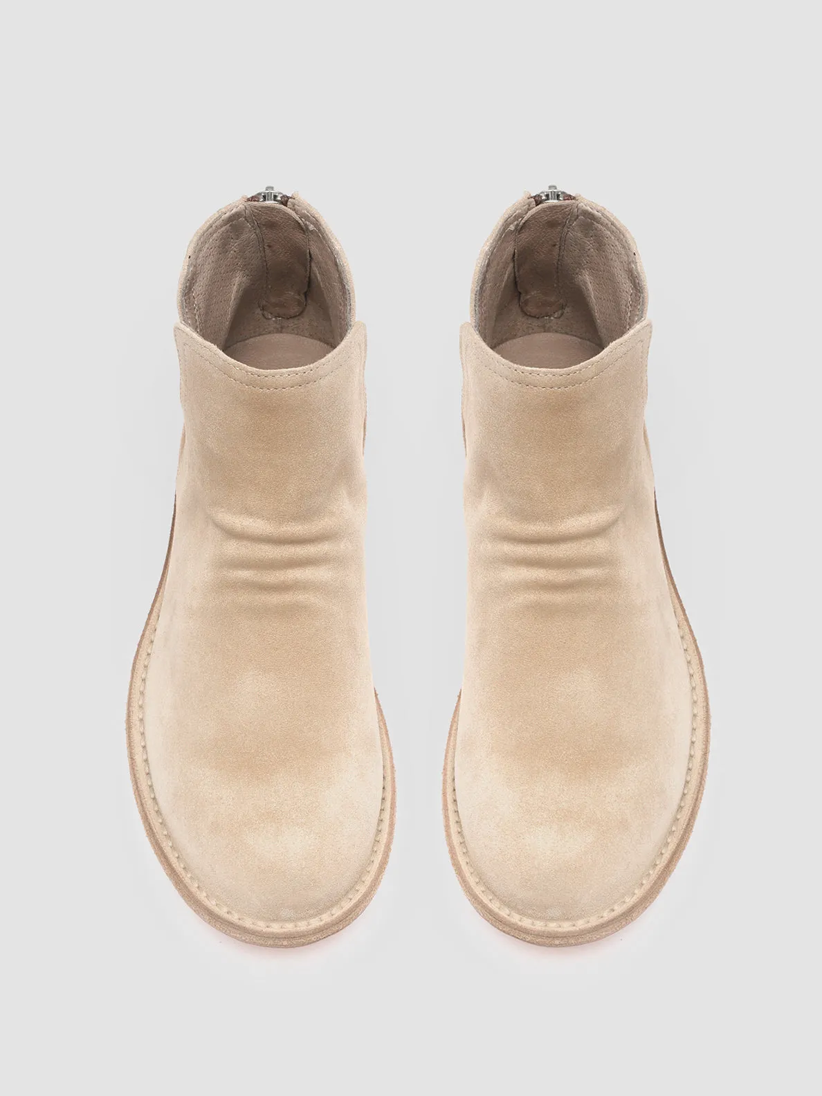 LEGRAND 160 - Ivory Suede Ankle Boots