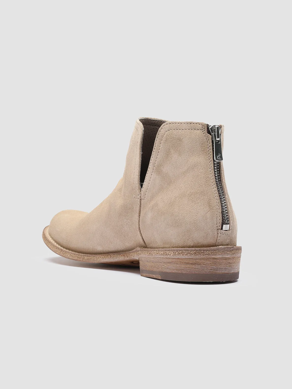LEGRAND 160 - Ivory Suede Ankle Boots