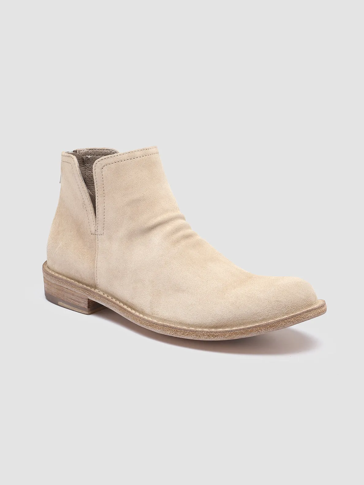 LEGRAND 160 - Ivory Suede Ankle Boots