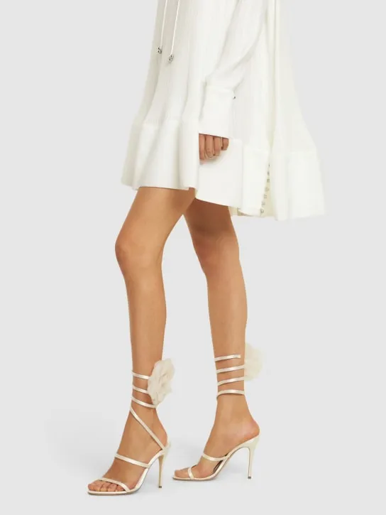 Magda Butrym   105mm Spiral satin sandals 