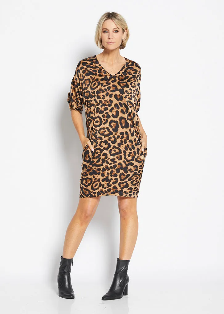 Marc cocoon dress in Zoo print