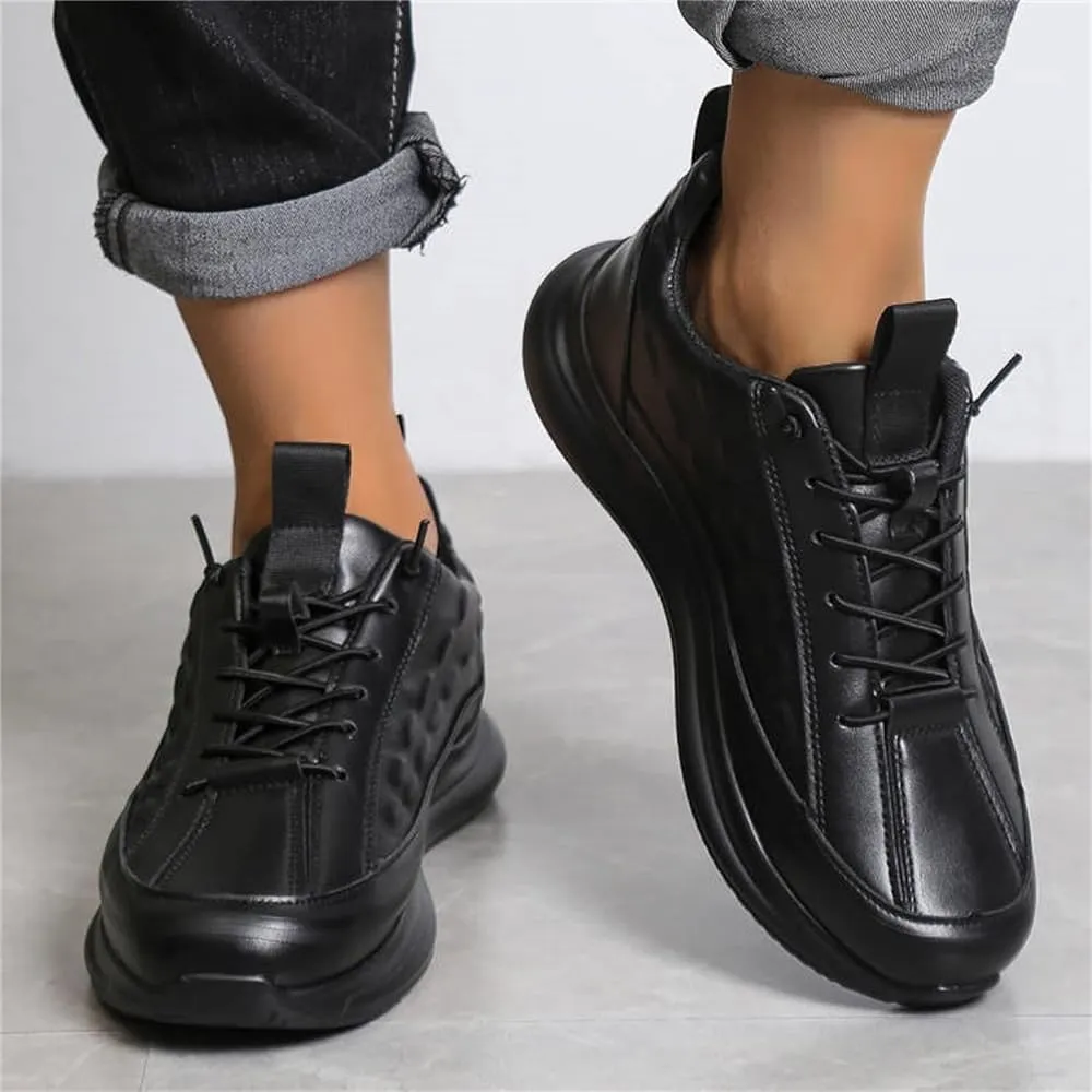 Men's Lace Up Non Slip Leather Outdoor Fashion Sneaker CLR-09