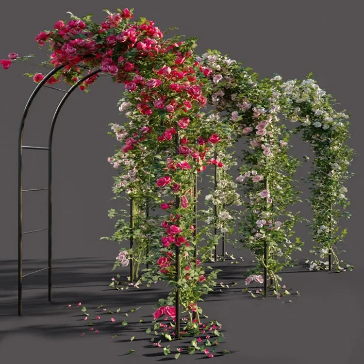 Metal Garden Arbor Wedding Arch Rack Stand 240cm