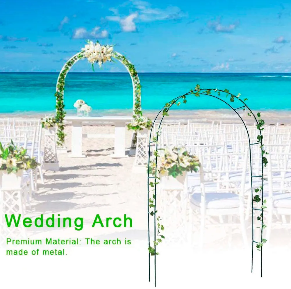 Metal Garden Arbor Wedding Arch Rack Stand 240cm