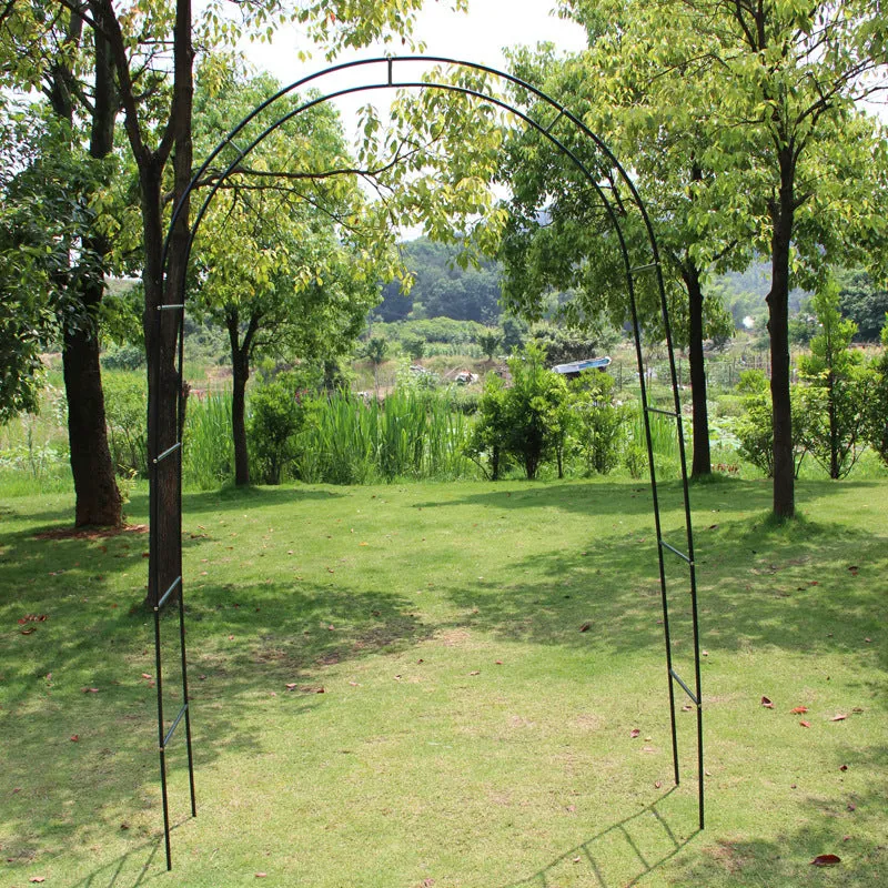 Metal Garden Arbor Wedding Arch Rack Stand 240cm