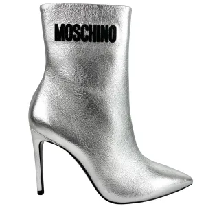 Moschino Ankle Boots in Silver