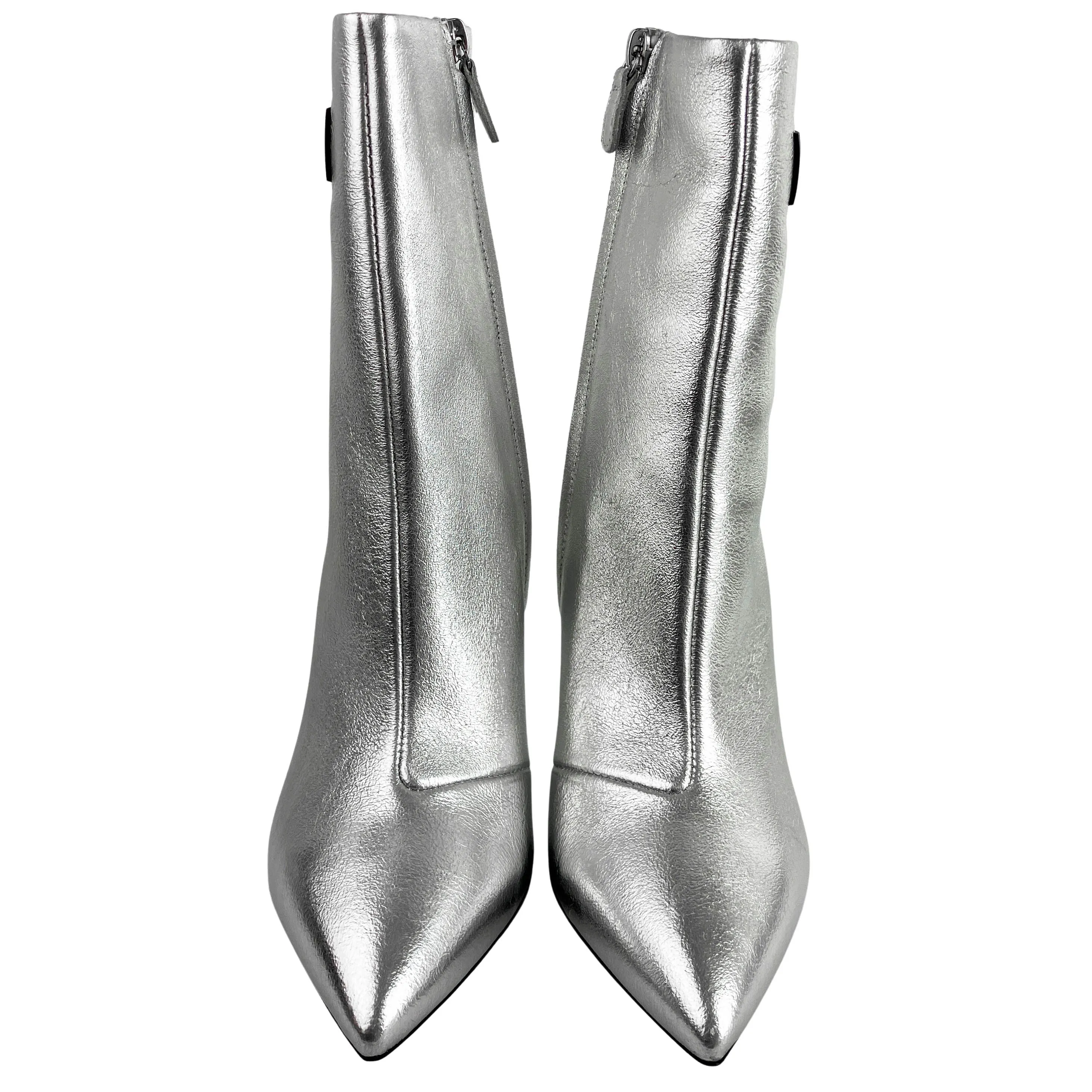 Moschino Ankle Boots in Silver