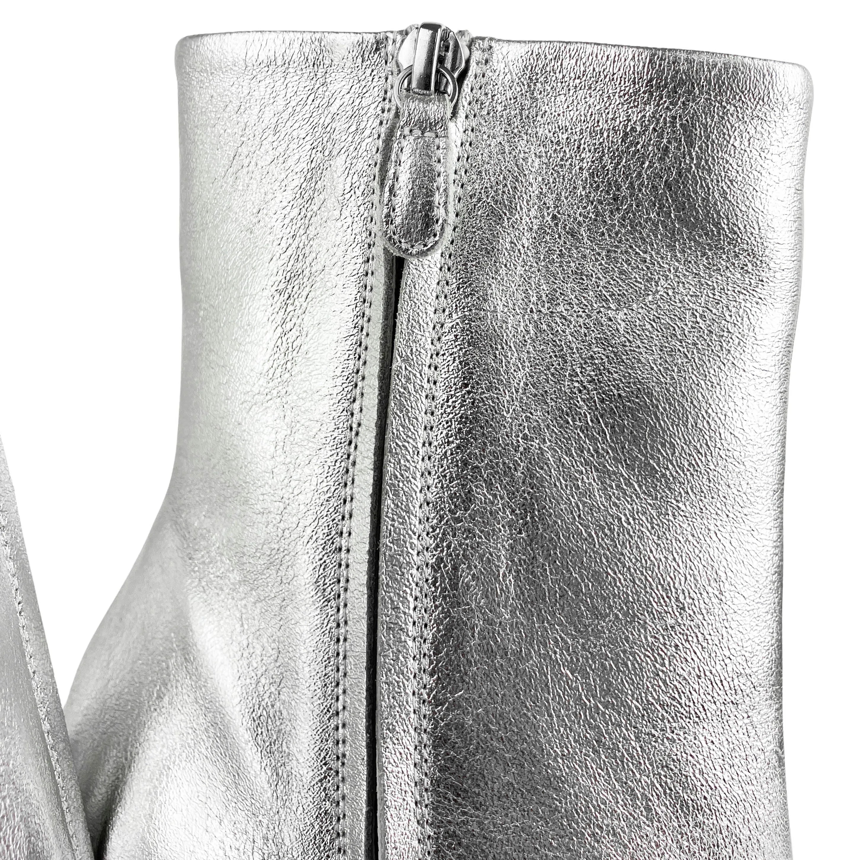 Moschino Ankle Boots in Silver