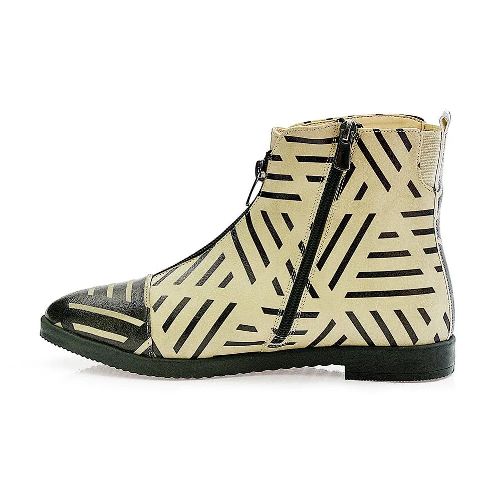 Pattern Ankle Boots FER107